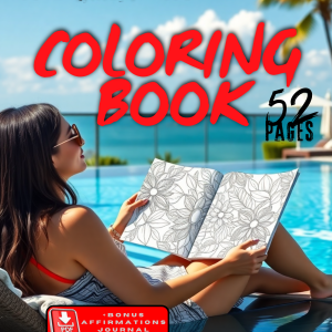 Self-Improvement Affirmations - Coloring Book for Adults + Bonus Affirmations Journal (PDF)